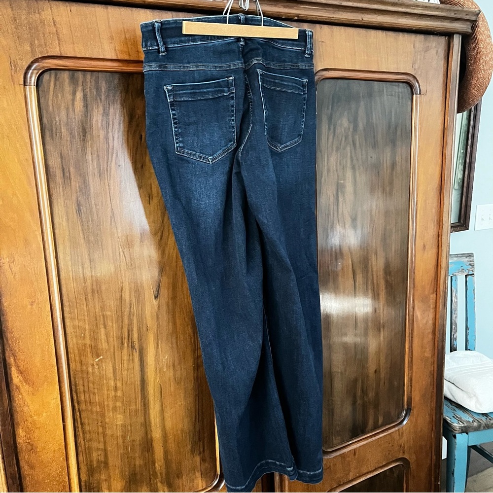 Tribal Dark Blue Flare Jeans - Picture 3 of 4